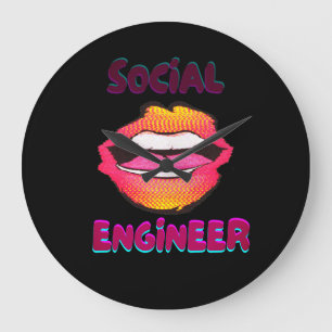 Grande Horloge Ronde Ingénieur social