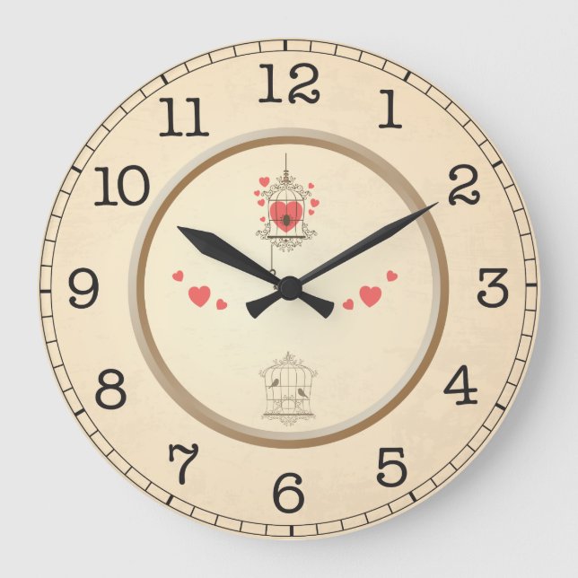Grande Horloge Ronde Inséparables (Recto)