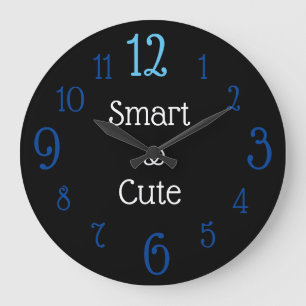 Grande Horloge Ronde intelligent et mignon 