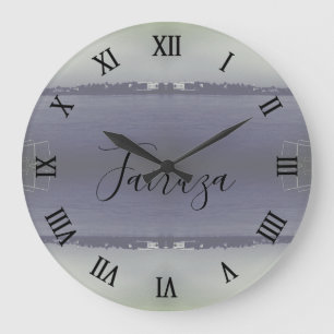 Grande Horloge Ronde Irak vintage Bagdad rivière forat 