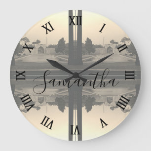 Grande Horloge Ronde Iran Ispahan palais chehel sotun 1970