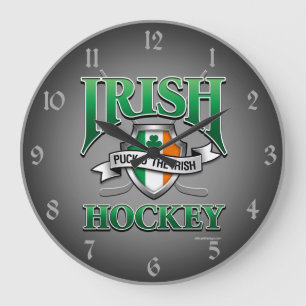 Grande Horloge Ronde Irish Hockey Large Clock