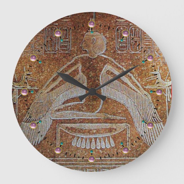 Grande Horloge Ronde ISIS, Sepia Brown antique (Recto)