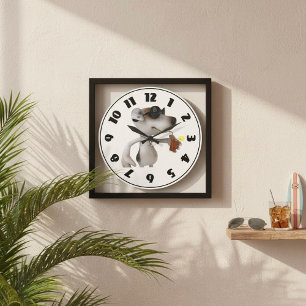 Grande Horloge Ronde Jack Russell Wearing Sunglasses Clock