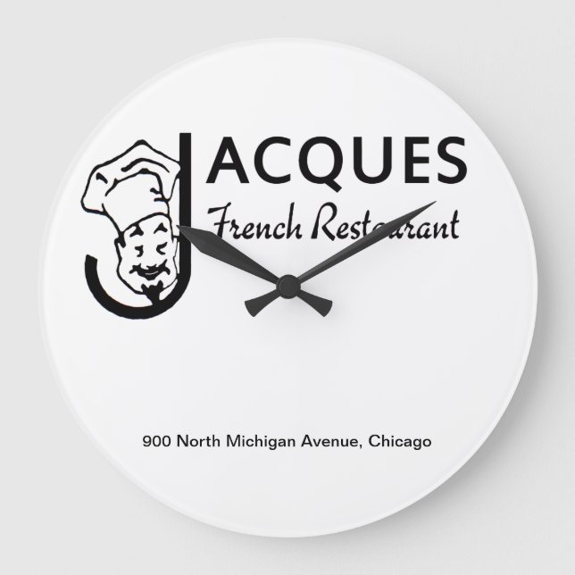 Grande Horloge Ronde Jacques French Restaurant, Chicago, Illinois (Recto)