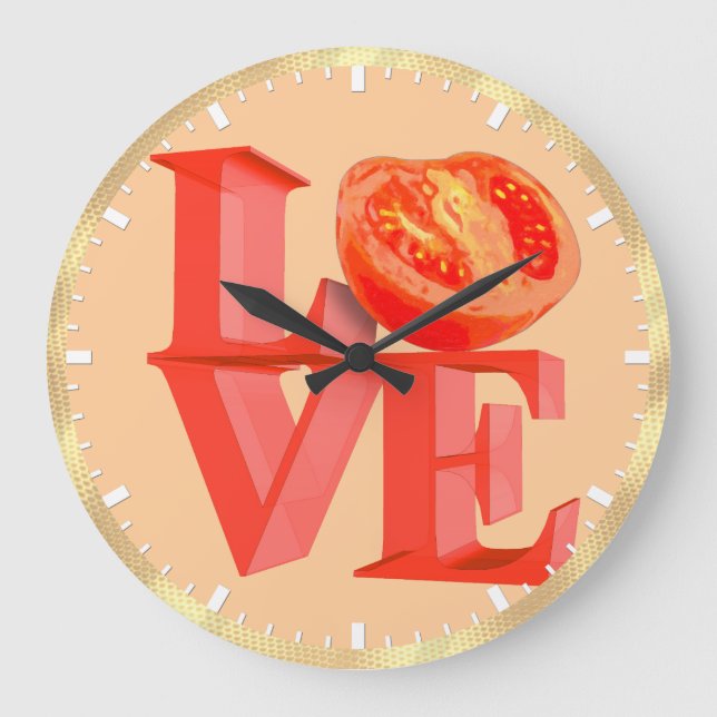 GRANDE HORLOGE RONDE J'ADORE TOMATO (Recto)