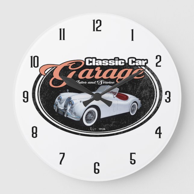 Grande Horloge Ronde Jag de garage classique (Recto)