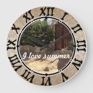 Grande Horloge Ronde J'aime l'été