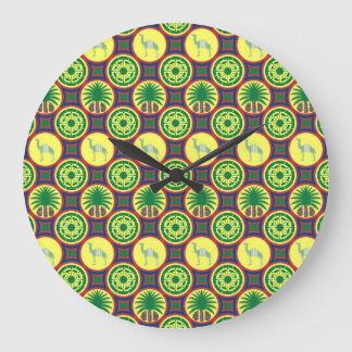 Grande Horloge Ronde Jamahiri ® Libye | Motif africain