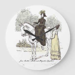 Grande Horloge Ronde Jane on Horseback - Jane Austen Pride & Prejudice