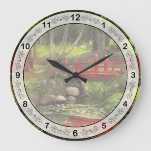 Grande Horloge Ronde Jardin Japonais - Méditation