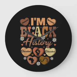 Grande Horloge Ronde Je suis l'histoire noire Célébration du Mois de l'