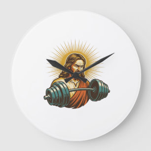 Grande Horloge Ronde Jésus ajoutant accidentellement trop de poids Éche