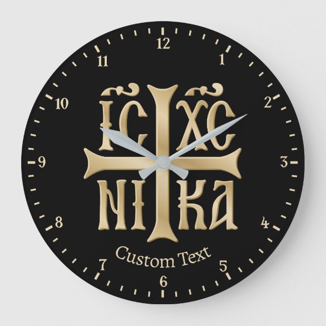 Grande Horloge Ronde Jésus Christ conquiert l'horloge murale Emblem (Recto)