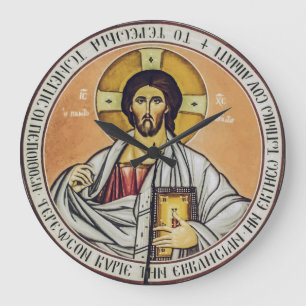 Grande Horloge Ronde Jésus-Christ Pantocrator dôme de l'Église