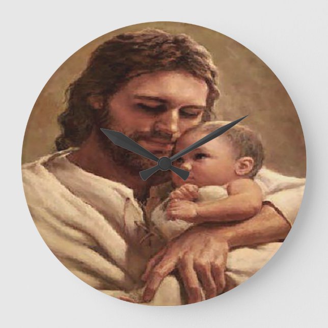 Grande Horloge Ronde Jésus et l'enfant (Recto)