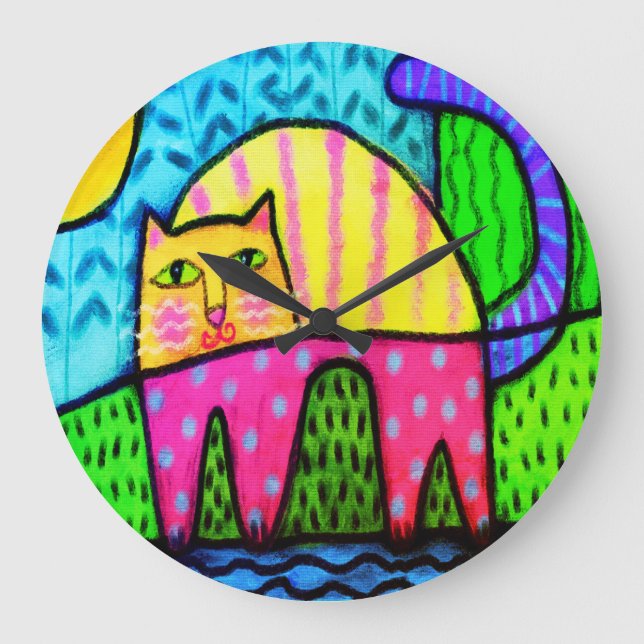 Grande Horloge Ronde Jeu d'abstractions (Recto)