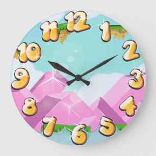 Grande Horloge Ronde Jeu de plate-forme rétro