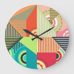 Grande Horloge Ronde Jeu d'ornements : Eléments de design Arrière - pla