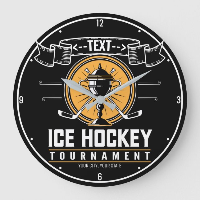 Grande Horloge Ronde Jeux de hockey sur gazon (Recto)