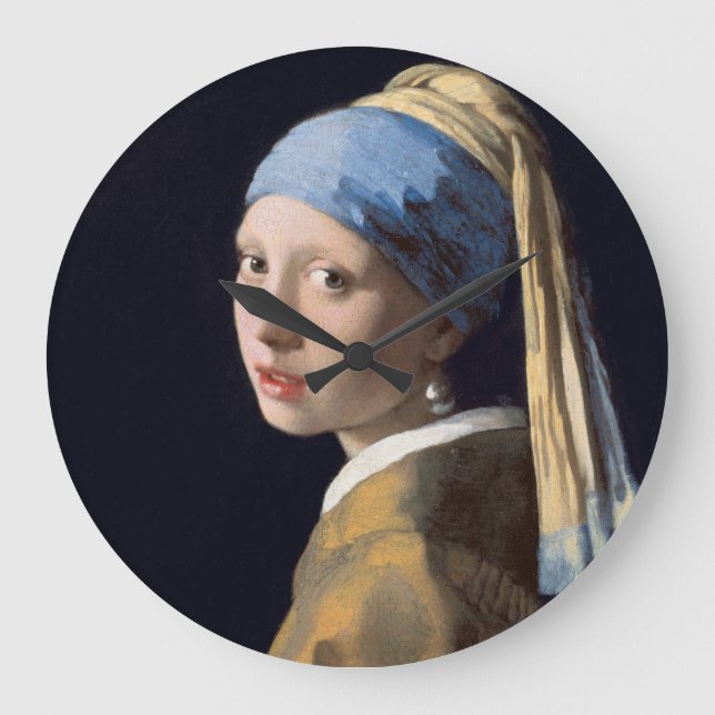 Grande Horloge Ronde JOHANNES VERMEER - Fille avec une boucle d'oreille (Recto)