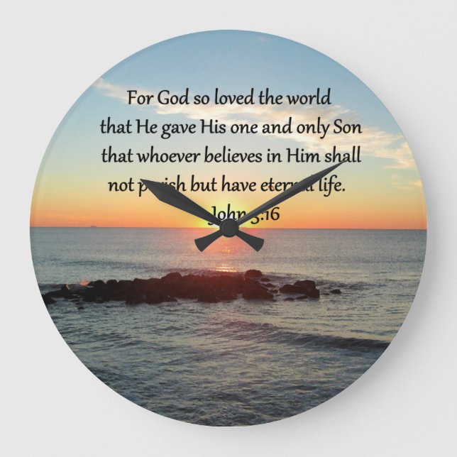 GRANDE HORLOGE RONDE JOHN 3:16 SUNRISE (Recto)