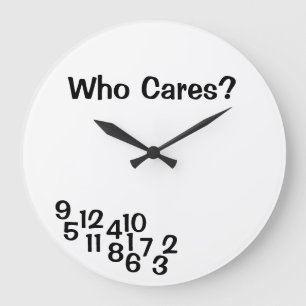 Grande Horloge Ronde Joke Clocks Jumbled Numbers Joke Clock