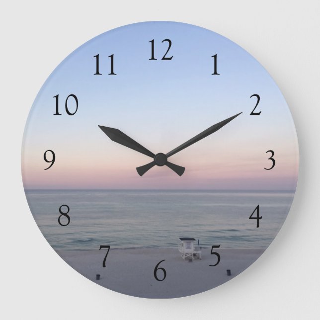 Grande Horloge Ronde Joli coucher de soleil (Recto)