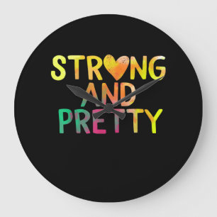 Grande Horloge Ronde Jolie Et Forte Femme Salle De Sport Fitness Fitnes