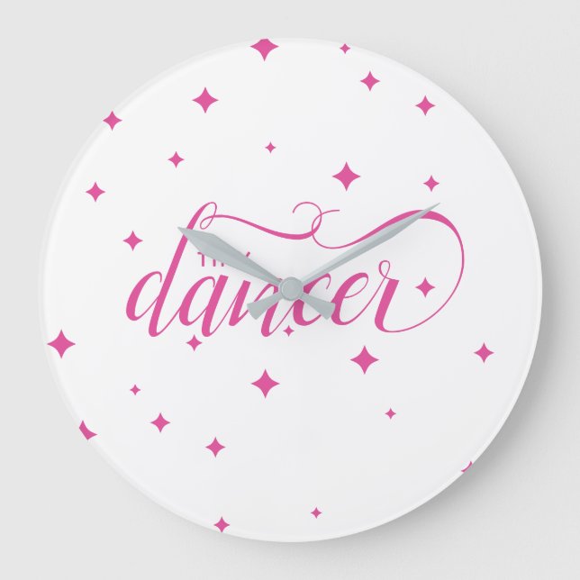 Grande Horloge Ronde Jote Rose Starry Minuscule danseur (Recto)
