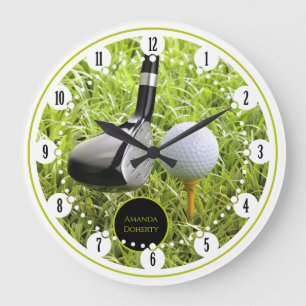 Grande Horloge Ronde Joueur de golf  Cadeaux sportifs