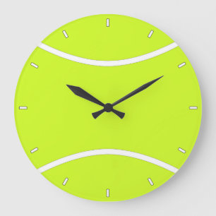 Grande Horloge Ronde Joueur ou entraîneur de Tennis Ball sur mesure