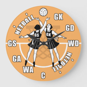 Grande Horloge Ronde Joueuses de netball, Netball