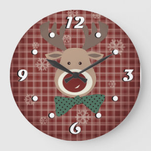Grande Horloge Ronde Joyeux Noël !