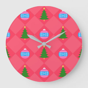 Grande Horloge Ronde Joyeux Noël