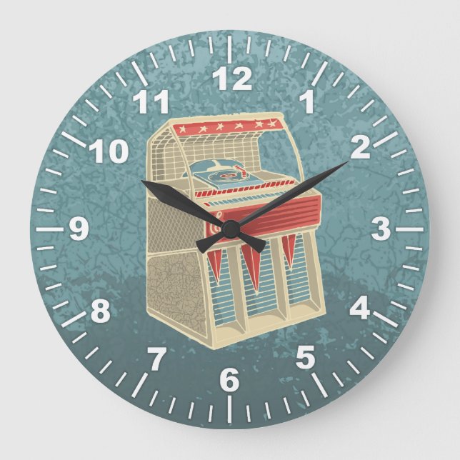 Grande Horloge Ronde Jukebox de Grunge (Recto)