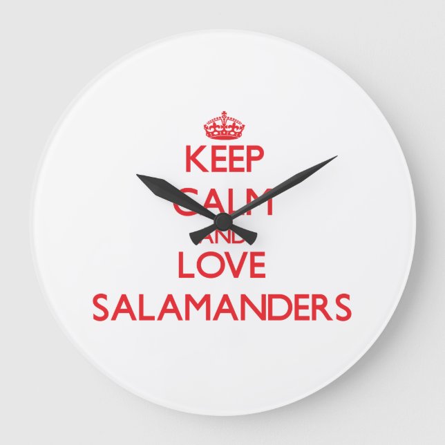 Grande Horloge Ronde Keep calm and love Salamanders (Recto)