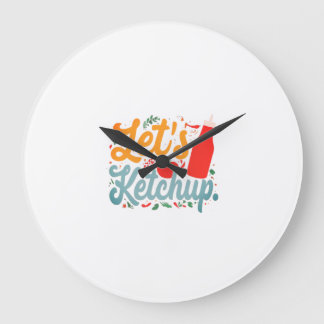 Grande Horloge Ronde Ketchup