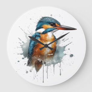 Grande Horloge Ronde Kingfisher Splash