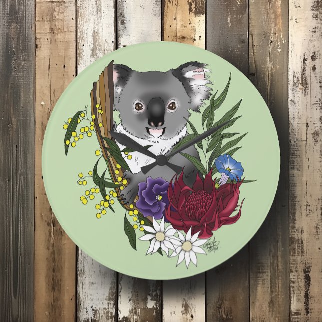 Grande Horloge Ronde Koala Bear (Créateur téléchargé)