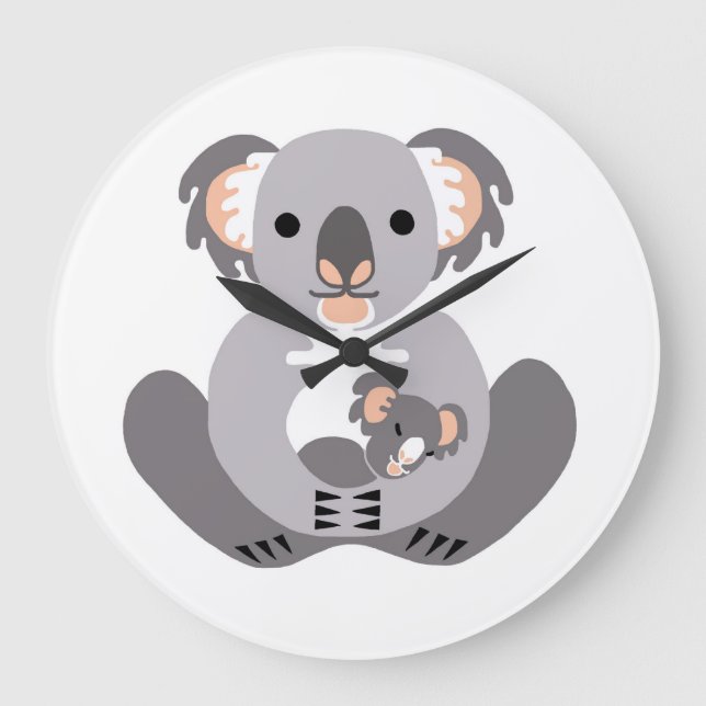 Grande Horloge Ronde KOALA - Clock (Recto)