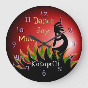 Grande Horloge Ronde Kokopelli
