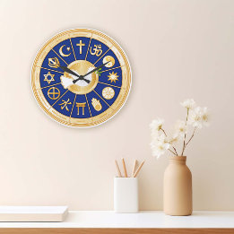 Grande Horloge Ronde La colombe de la paix