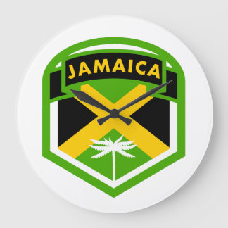 Grande Horloge Ronde La crête du drapeau jamaïcain