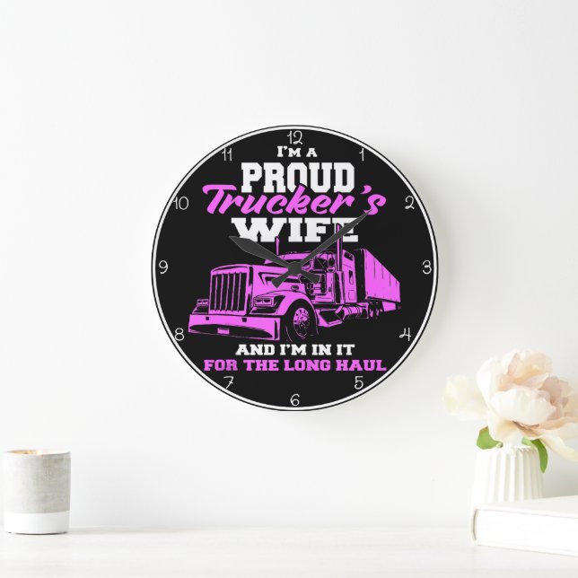 Grande Horloge Ronde La femme de Proud Trucker : Long Haul (Maison)
