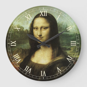 Grande Horloge Ronde La Joconde de Léonard de Vinci, Art de la Renaissa