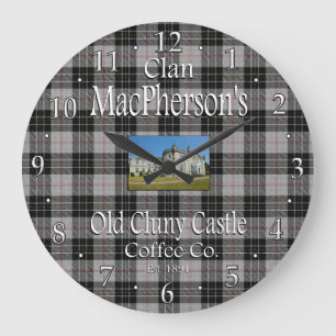 Grande Horloge Ronde La Old Clan MacPherson's Cluny Castle Coffee Co.