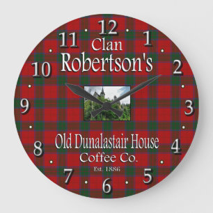 Grande Horloge Ronde La Old Dunalastair House Coffee Co. de Clan Robert