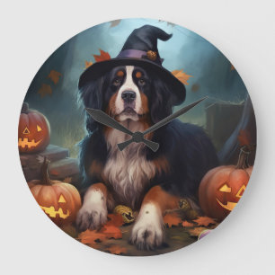 Grande Horloge Ronde La peur de l'Halloween Citrouille bernoise