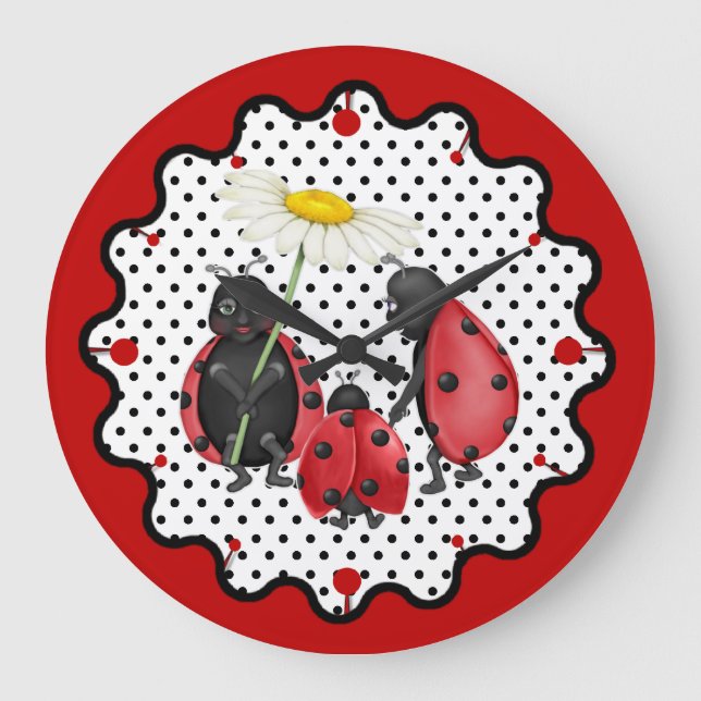 Grande Horloge Ronde La promenade de la famille Ladybug (Recto)